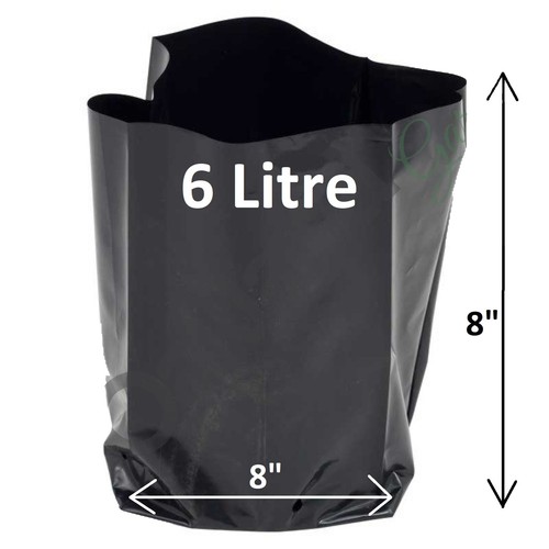 Litre plant poly pots x - 6, 8"