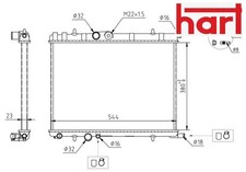 COOLANT RADIATOR 611 706 HART
