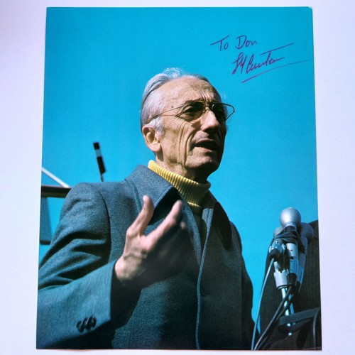 Jacques cousteau signed 8x10 - cousteau,