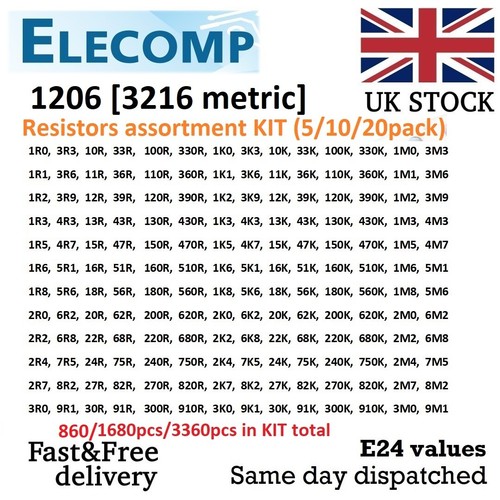 1206 resistor assortment - 1206,