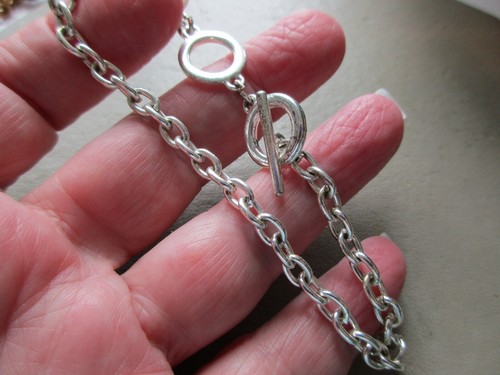 Vintage silver tone belcher - silver,