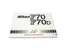 Nikon F70/F70D Instruction Manual English Edition