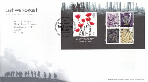 Lest forget minisheet - lest,