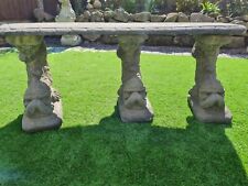 DOLPHIN GARDEN BENCH AGED