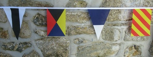 Nautical flag bunting - nautical,