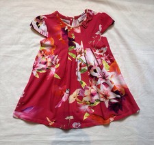 Ted Baker Pink Floral Dress (Good Condition) 18-24 Months.