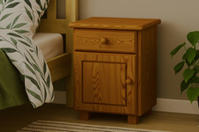 Wooden Bedside Unit – B4