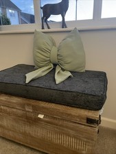 Sage Green Bow Cushion