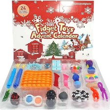 Super Star Christmas Fidget Toys Advent Calendar - 24 Mini Fidget Toys Holiday