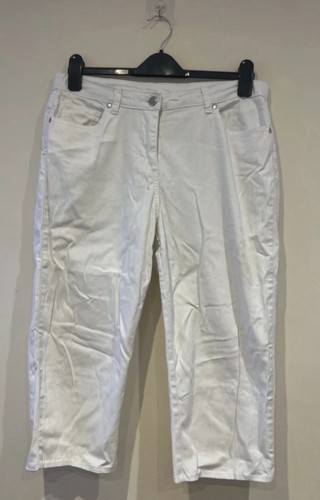 White crop jeans from - white,