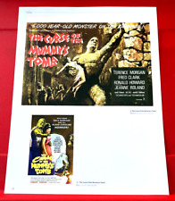 Curse Of The Mummy's Tomb Hammer Movie/Film Poster Art PICTURE / PRINT 13" x 10"