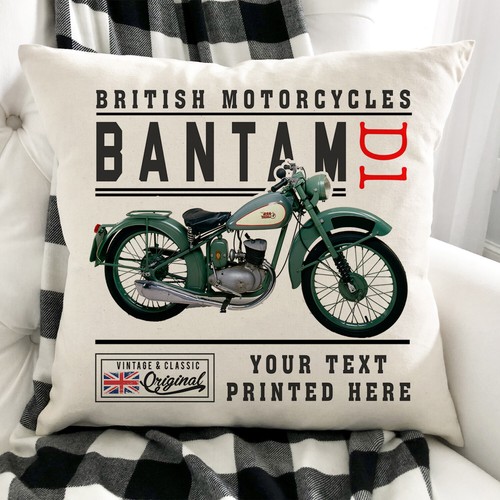 Personalised motorbike cushion - personalised,