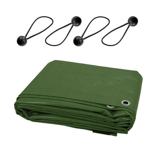 Sizes green tarpaulin - of,
