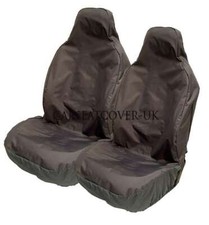 For MITSUBISHI Lancer Evo Evo IX - H. Duty Black Waterproof Car Seat Covers Pair