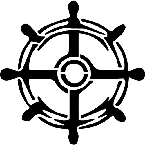 Ship helm stencils - 'ship,