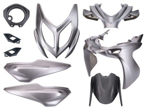 Fairing kit black grey - kit, grey,