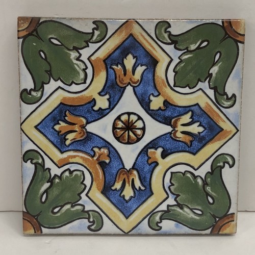 Antique tile with - tile, moorish