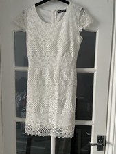 Cream Lace Dress Size 10 By Select