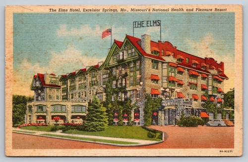 Linen postcard the elms hotel - linen,