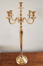 Rose Gold Candelabra 5 Arm 93cm Large Centrepiece Decoration for Wedding etc.