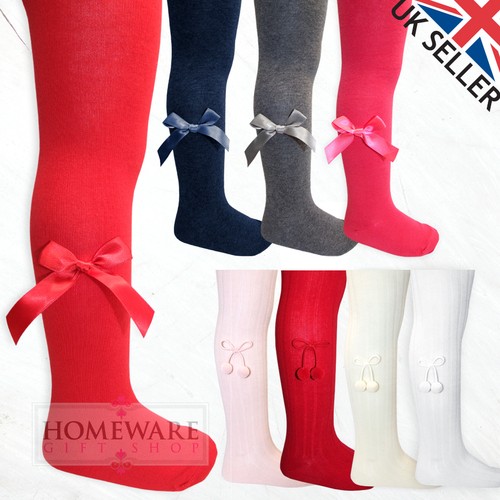 Pex girls tights bows pompom - tights,