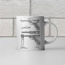 Luger Pistol Patent Mug Ww2
