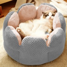 Pet Dog Cat Bed Round Flower