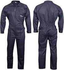 NORMAN Black Men's Coveralls Boiler suit Overalls Warehouse Garages Workers-XL