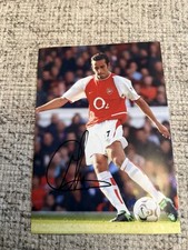 Edu Signed A4 Arsenal Legend