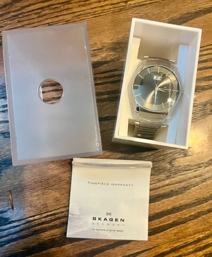 Skagen silver mens watch - silver,