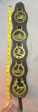 Five Vintage Horse Brass On