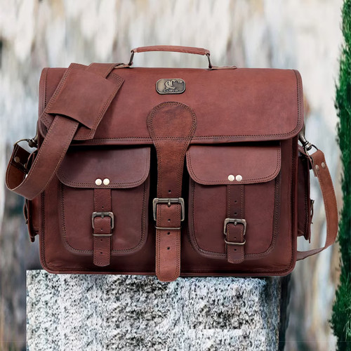 Leather bag laptop genuine - laptop,