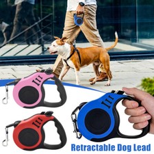 Dog Leads Retractable Extendable Leash Pet Walking Strong Running Lead 5M/ 16ft