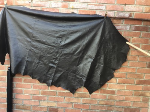 Large off cut leather hide - off,