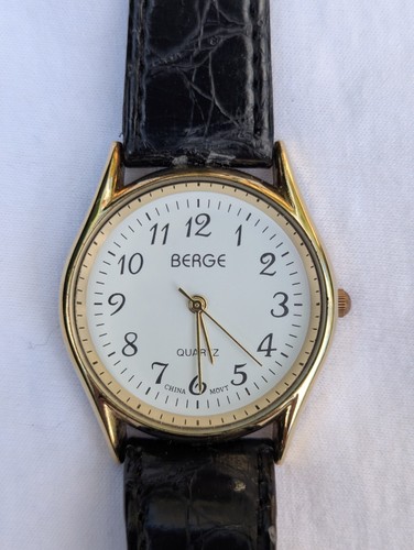 Berge gold tone quartz watch - tone,