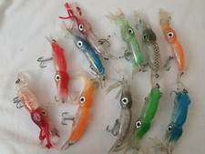 SQUID LURE TROLLING ASORTED COLOURS SQUIDDY SIZE 130MM WEIGHT 24G X 11 UNITS