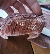 55mm wide PINK Upholstery Looped Fringe with Decorative Trim Cushions, Lampshade