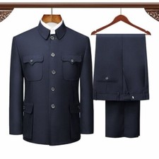 Safari Suit for Men: Dark Blue