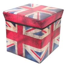  Folding Storage Stool Vintage