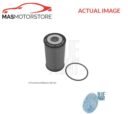 Engine oil filter blue - engine, print