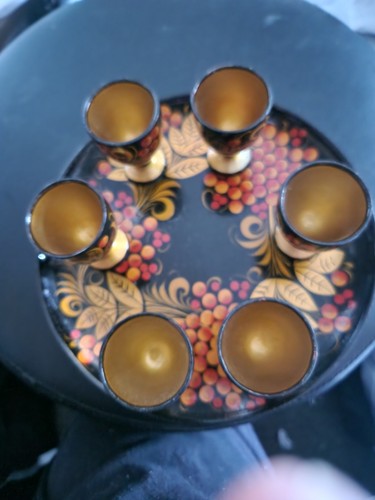 Vintage egg cup - and, set