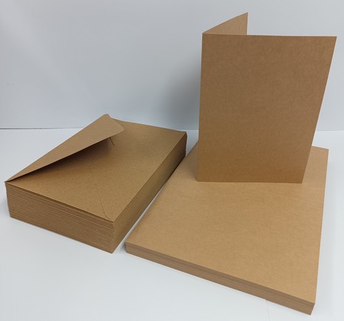 Kraft blank cards - a5,