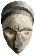 Old tribal tsogo mask - old,