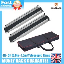 NEW Adjustable Wheelchair Access Ramps 4ft to 5ft (0.9m-1.5m) Telescopic Pair