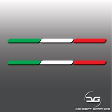 2x Italy Italian Flag Stripe