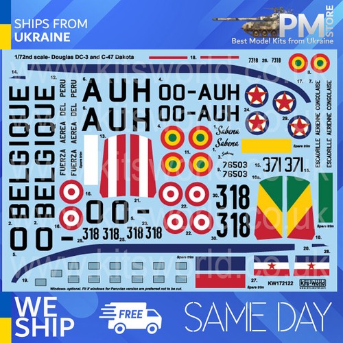 Kits world kw172122 decal - kits,