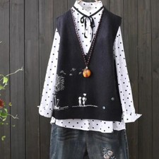 Ladies Knitted Tank Top Jumper