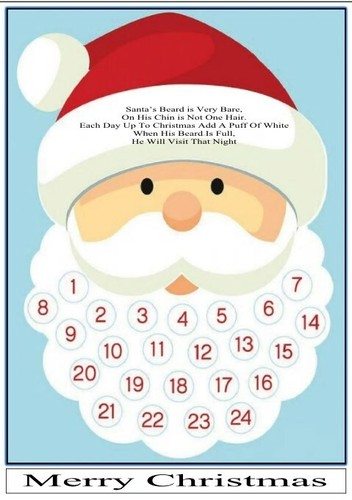 Father christmas beard advent - father,