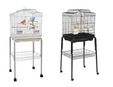 LIBERTA SIAM BUDGIE CANARY FINCH BIRD CAGE WITH C 1 STAND BLACK OR WHITE NEW  