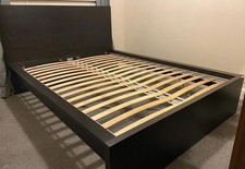 IKEA Malm Double Bed Frame Black